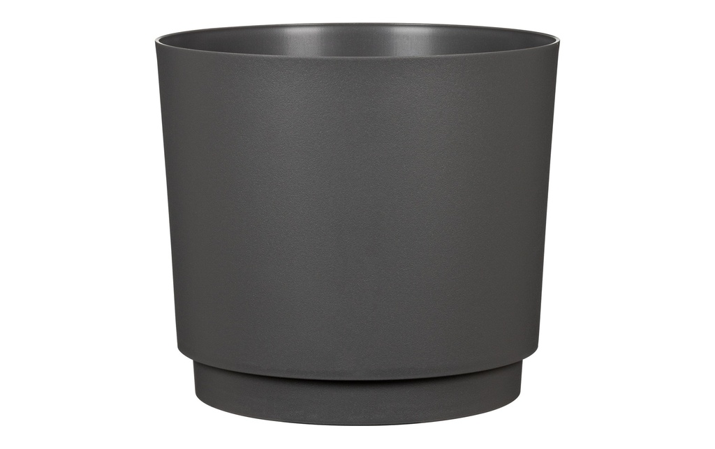 scheurich Pot de fleur Plano Nero, 25 cm