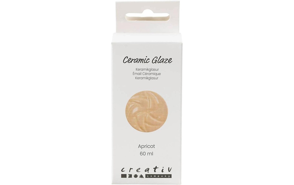 Creativ Company Émail céramique 984 - 1101 °C, 60 ml, Abricot