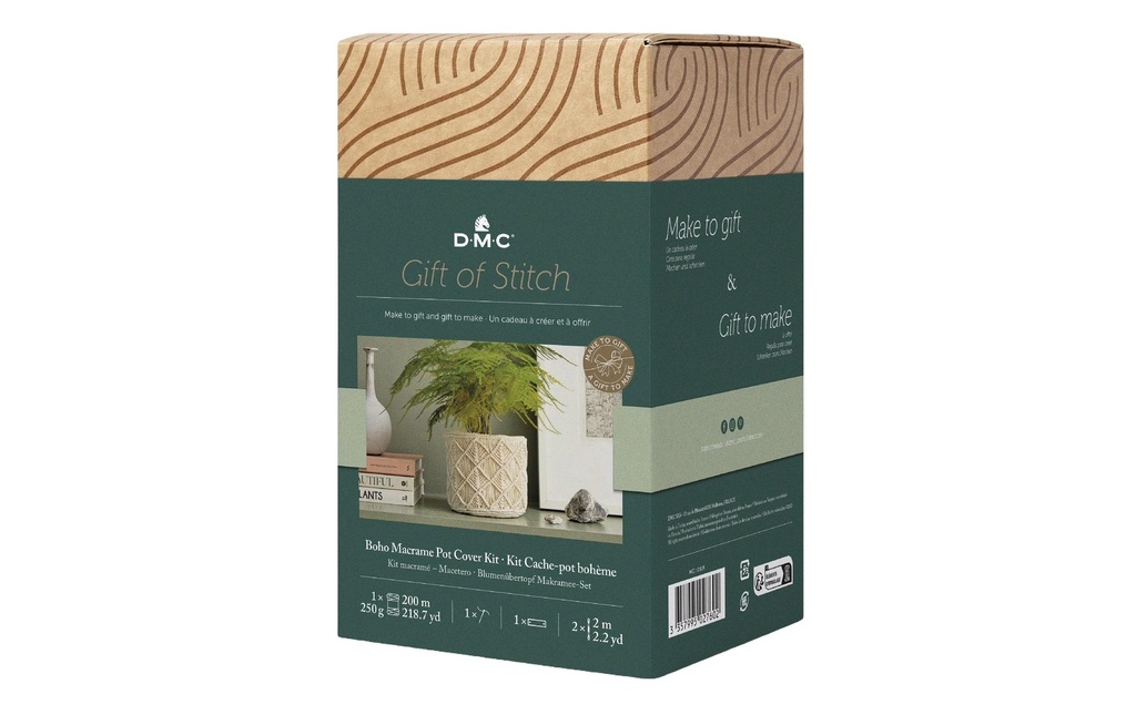DMC Fil de coton Gift of Stich Cache-pot, 14 x 17 cm
