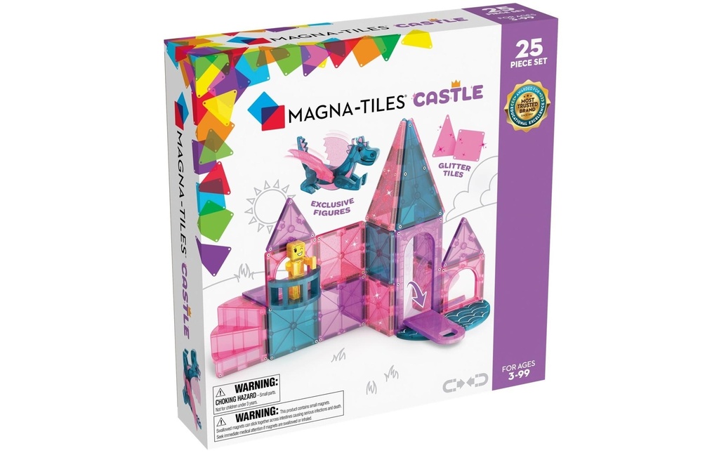 Magna-Tiles Modèle construction Château 25 pièces