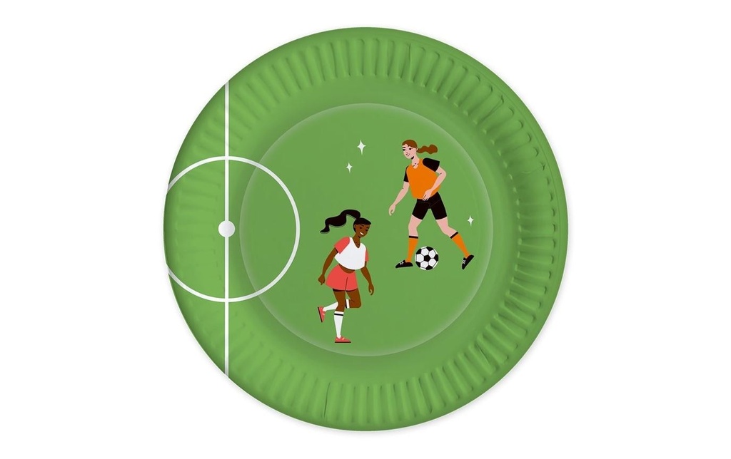 Braun + Company Assiettes jetables Womens Football 10 Pièce/s