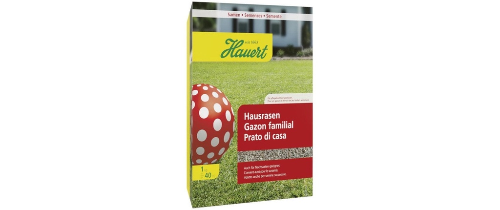 Hauert Semence de gazon 1 kg pelouse domestique
