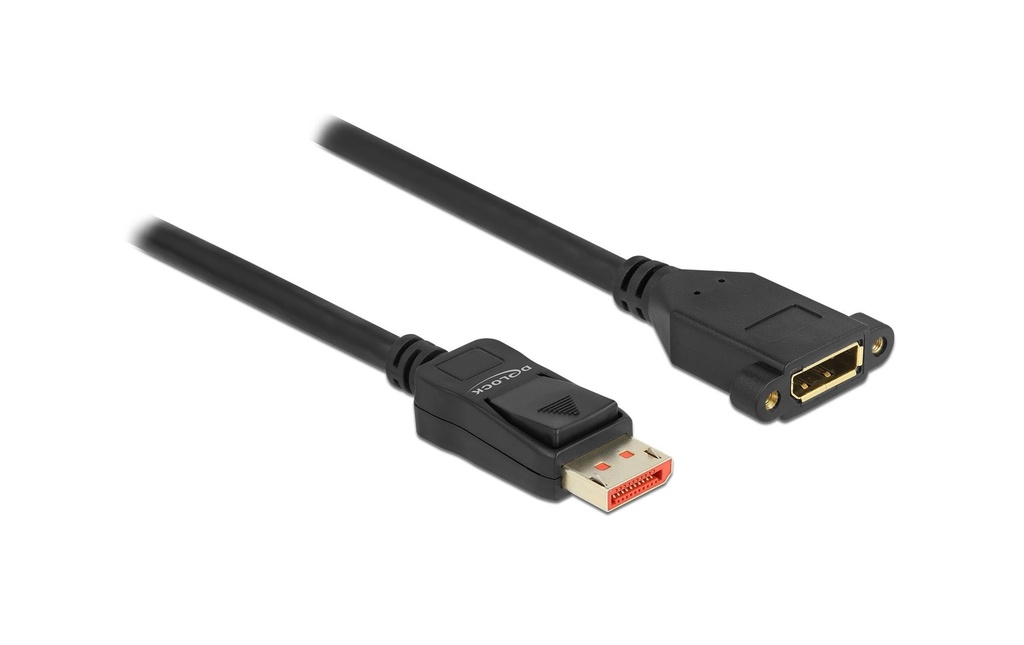 Delock Câble de prolongation à encastrer DisplayPort - DisplayPort, 2 m