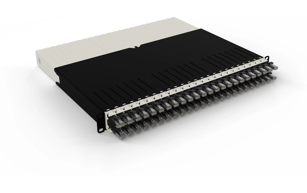 Patchbox patchbox.one / 8RU / Cat 6A, UTP, 0.8 m, Noir
