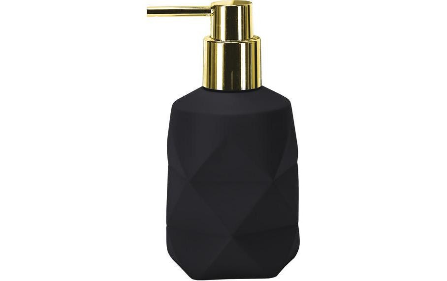 Kleine Wolke Distributeur de savon Golden Crackle 200 ml, Noir/Doré