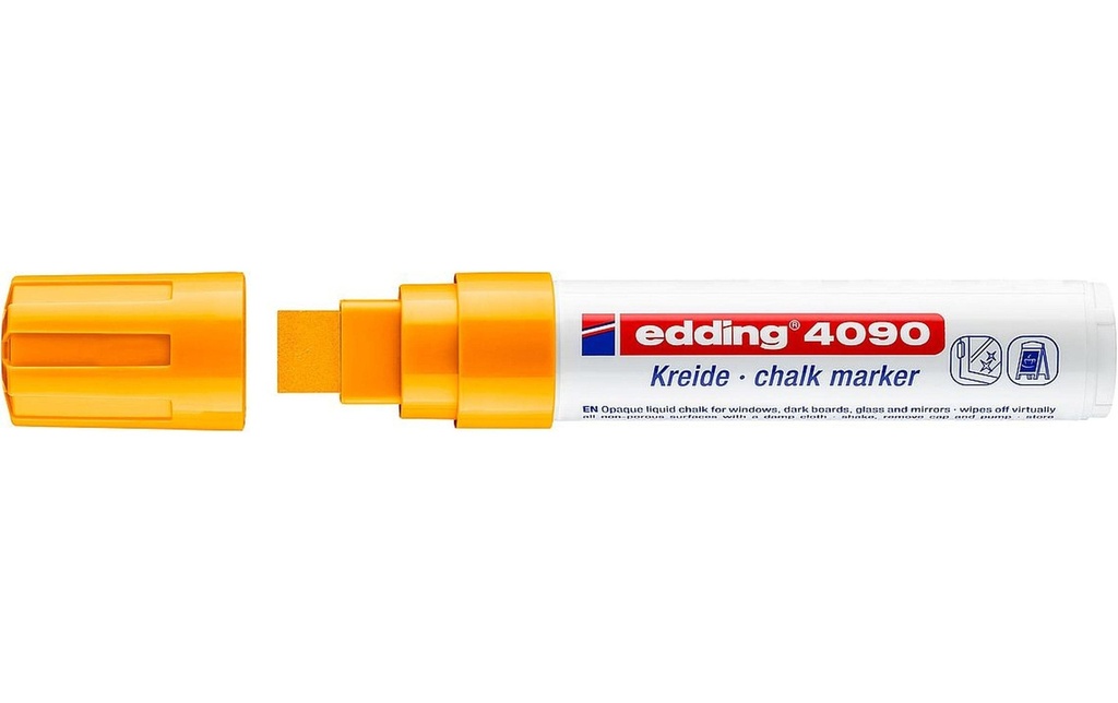 EDDING Marqueur craie 4090 orange flu