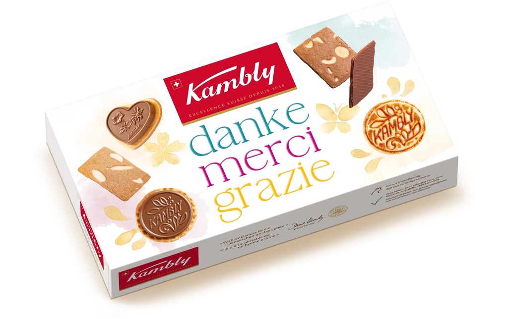 Kambly Petits gâteaux Danke Merci Grazie 155 g