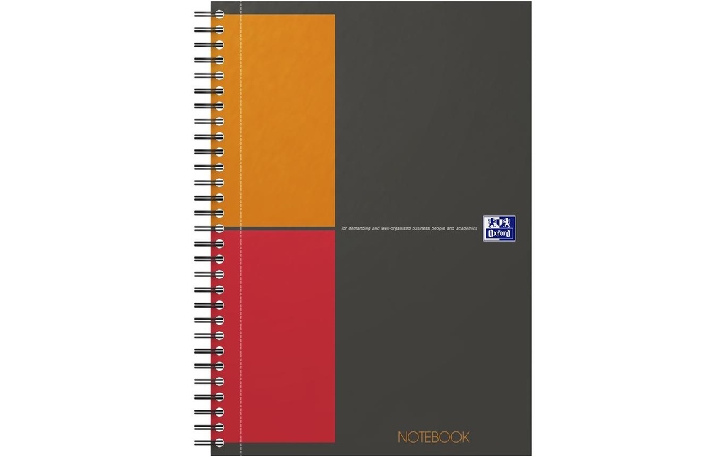 Oxford Bloc-notes B5, quadrillé, gris