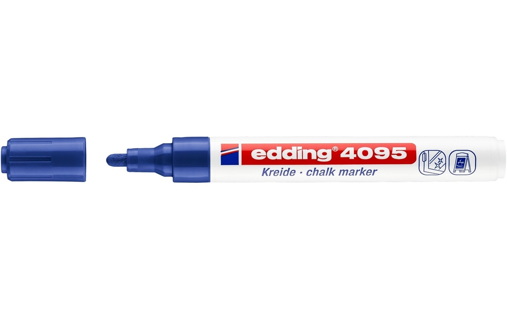 EDDING Marqueur craie 4095 bleu