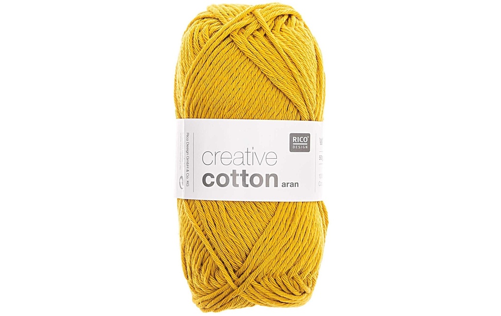 Rico Design Laine Creative Cotton Aran 50 g Jaune