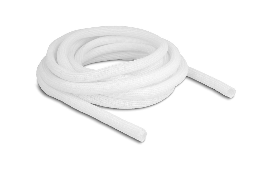 Delock Manchon tressé autofermant 5 m x 13 mm Blanc