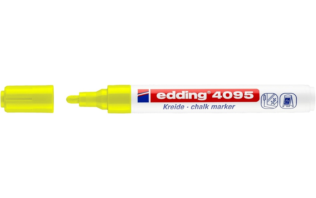 EDDING Marqueur craie 4095 neon jaune