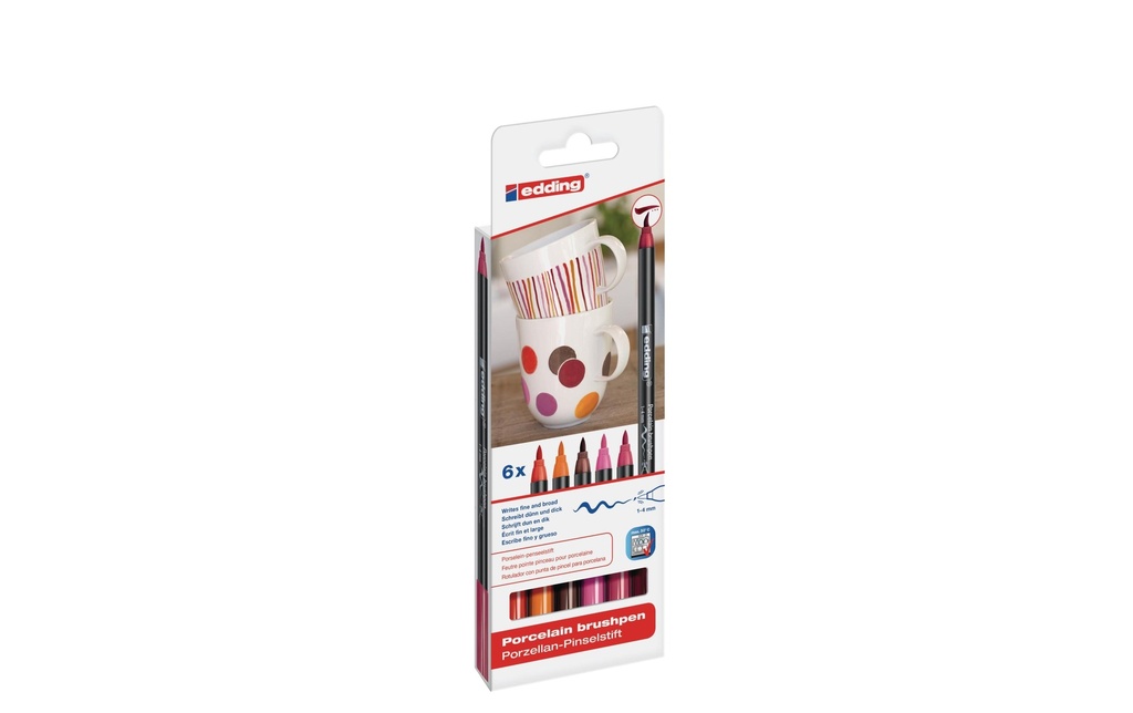 EDDING Marqueur porcel.WarmCo 6pces (6 pces)
