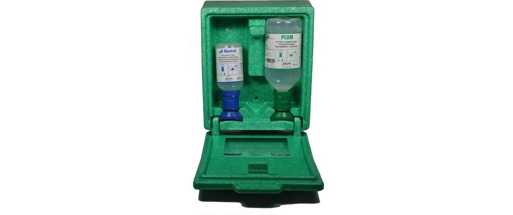PLUM Station d'urgence oculaire 200/500 ml en boîte murale 1 set