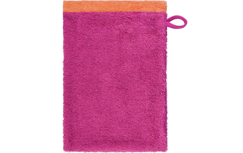 Cawö Gant de toilette Lifestyle Splash 16 x 22 cm, rose/mandarine