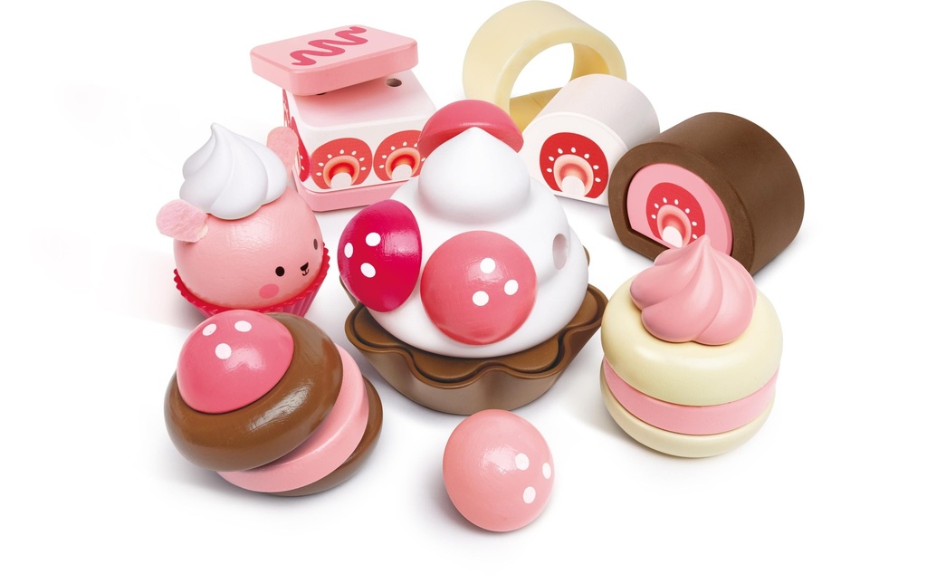 Hape Aliments jouets Fête du gâteau à la fraise