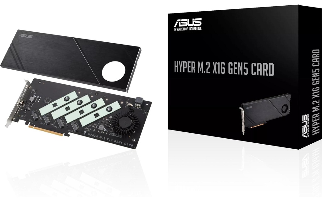 ASUS Adaptateur de bus hôte Hyper M.2 x16 Gen5 Card