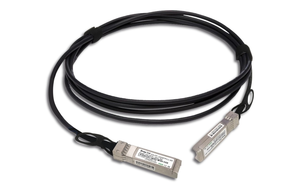 DrayTek Câble direct attach v10GDAC-1m-DE-AT-CH SFP+/SFP+ 1 m