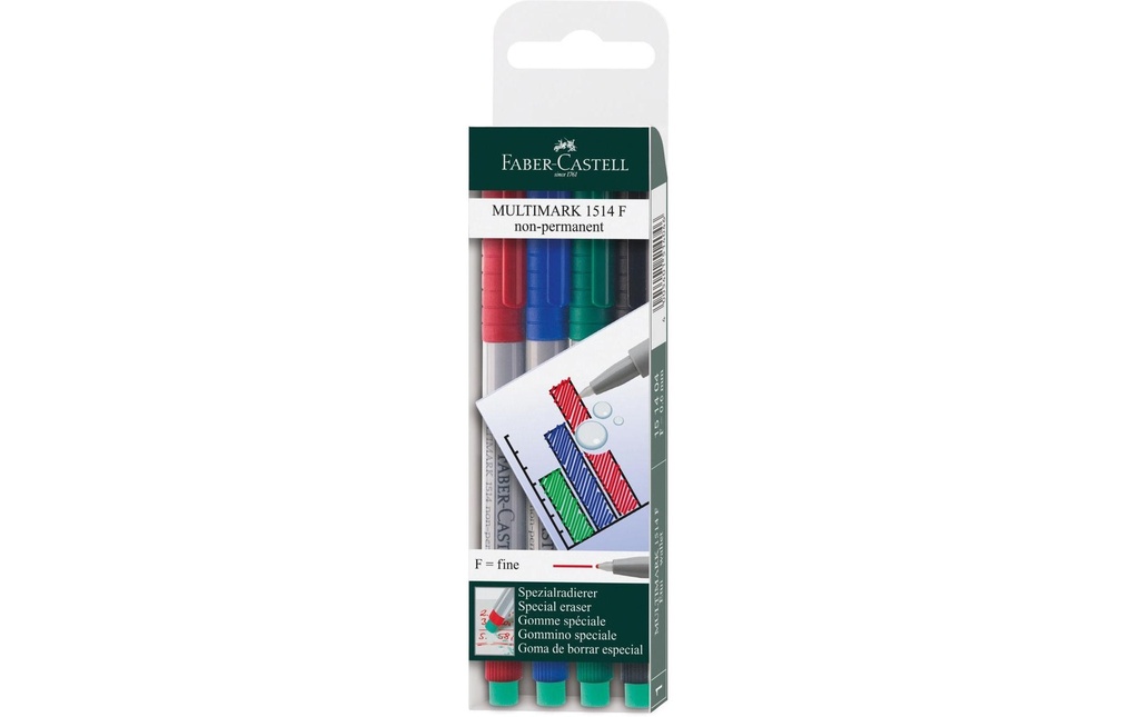 Faber-Castell Stylo à feuilles amende 4 pcs. caisse