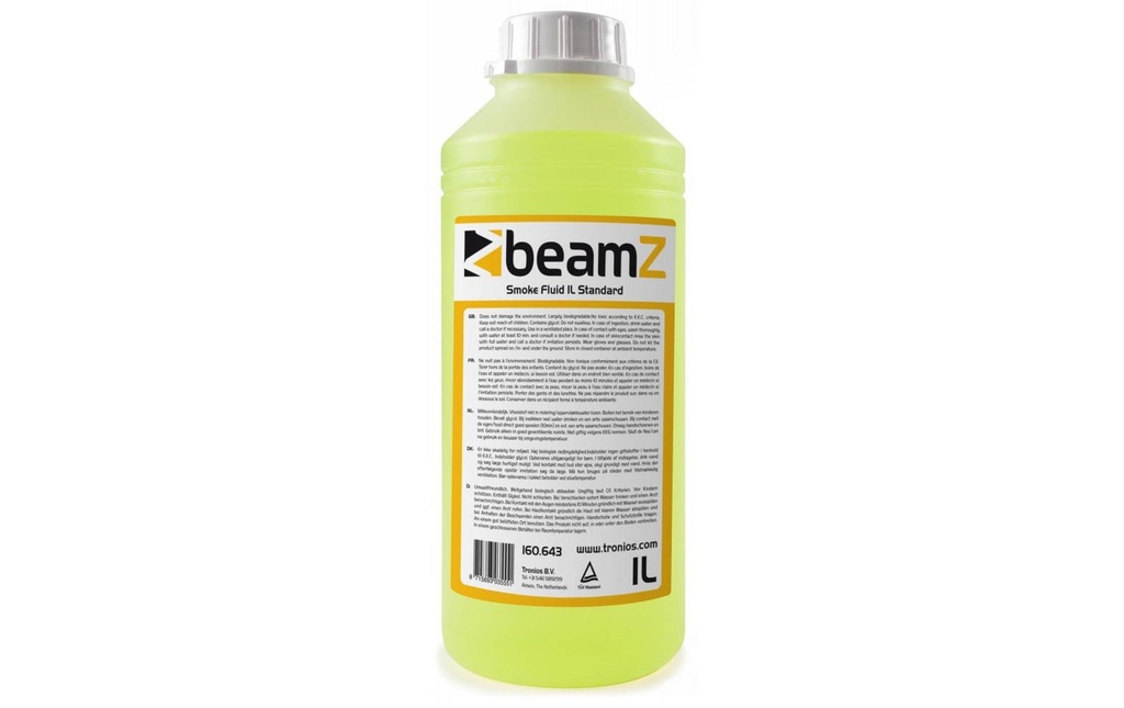 BeamZ Liquide à brouillard Medium-Density Dark Yellow 1 l
