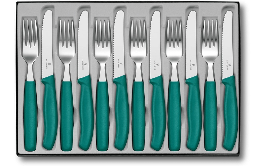 Victorinox Kits de couverts Classic, 12 pièces, vert