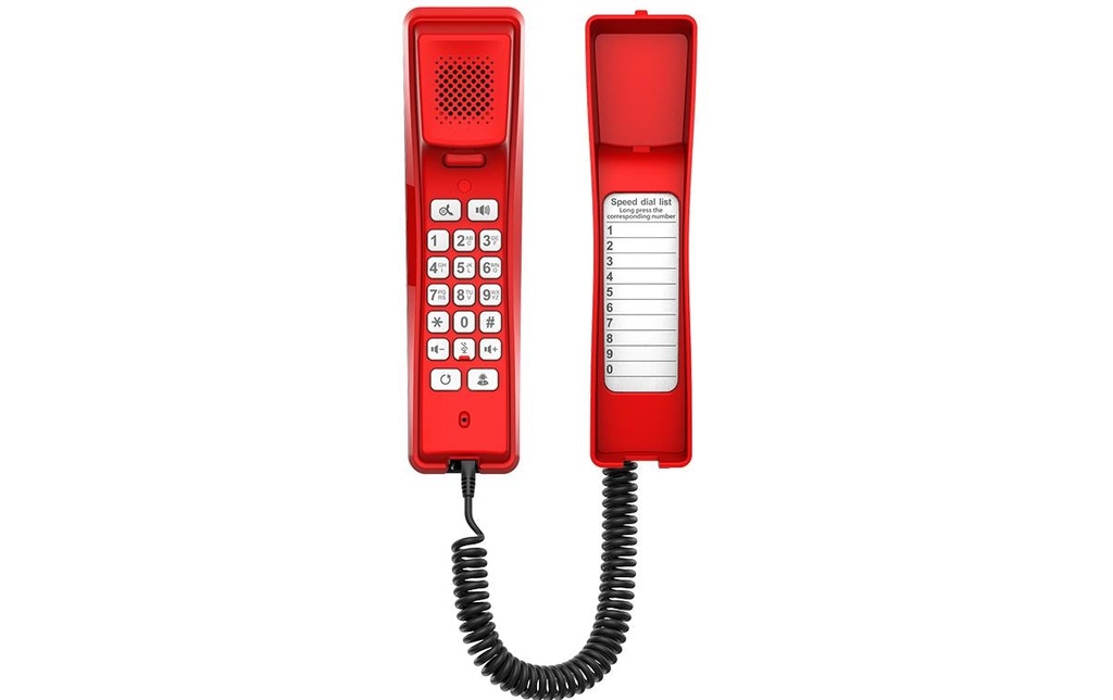 Fanvil Téléphone mural/de bureau H2U Rouge