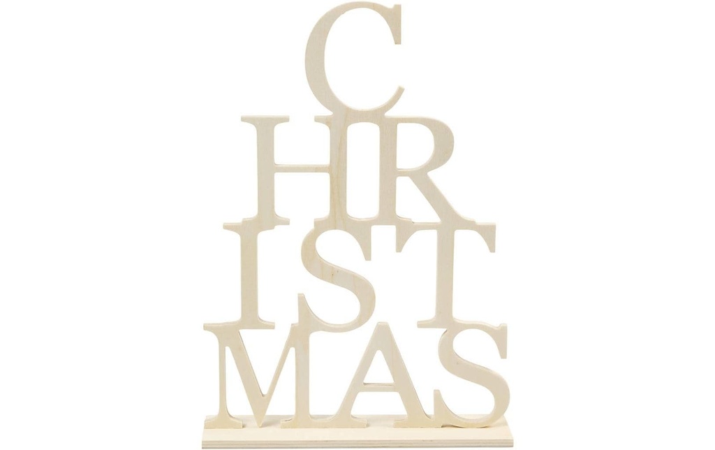 Creativ Company Déco Présentoir en bois Christmas, 29 x 21 cm