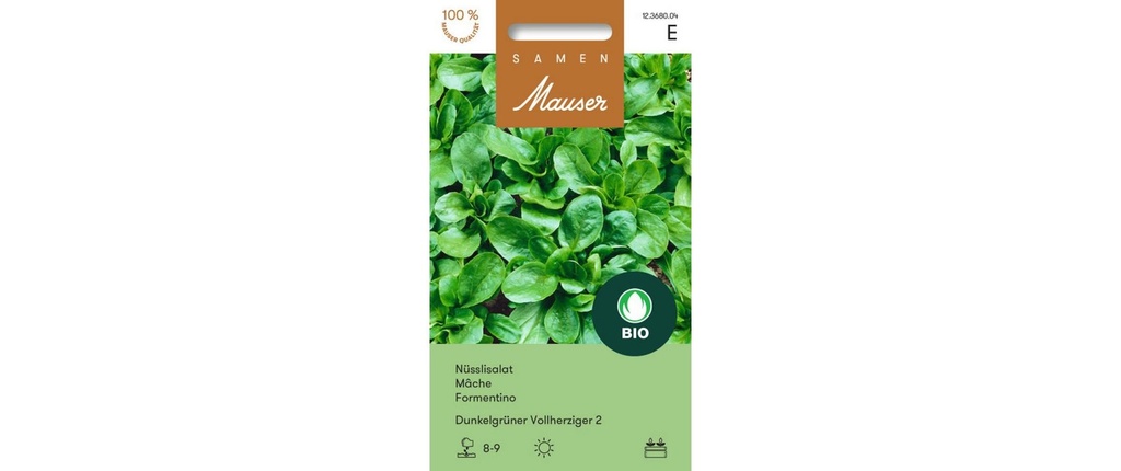 Samen Mauser Semence Salade de noix vert foncé
