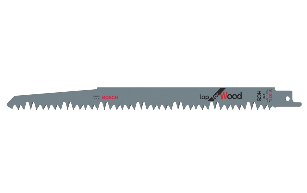 Bosch Professional Lame de scie sabre S 1531 L Top for Wood, 5 pièces