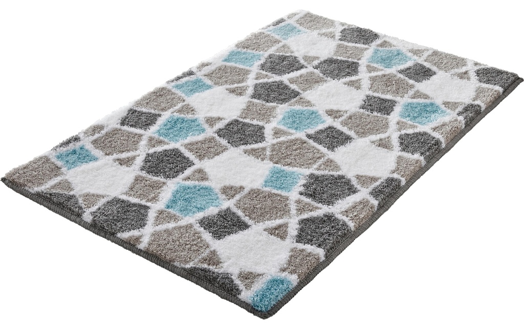 Kleine Wolke Tapis de bain Sintra 60 x 90 cm, Gris/Blanc