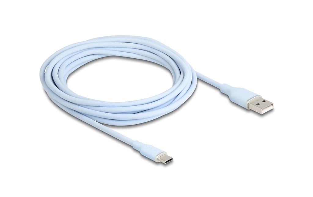 Delock Câble USB 2.0 Silicone USB-A - USB-C 4 m
