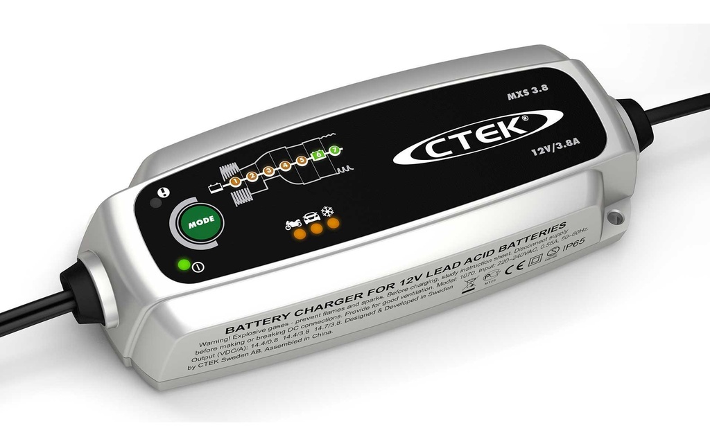 Ctek Chargeur de batterie MXS 3.8
