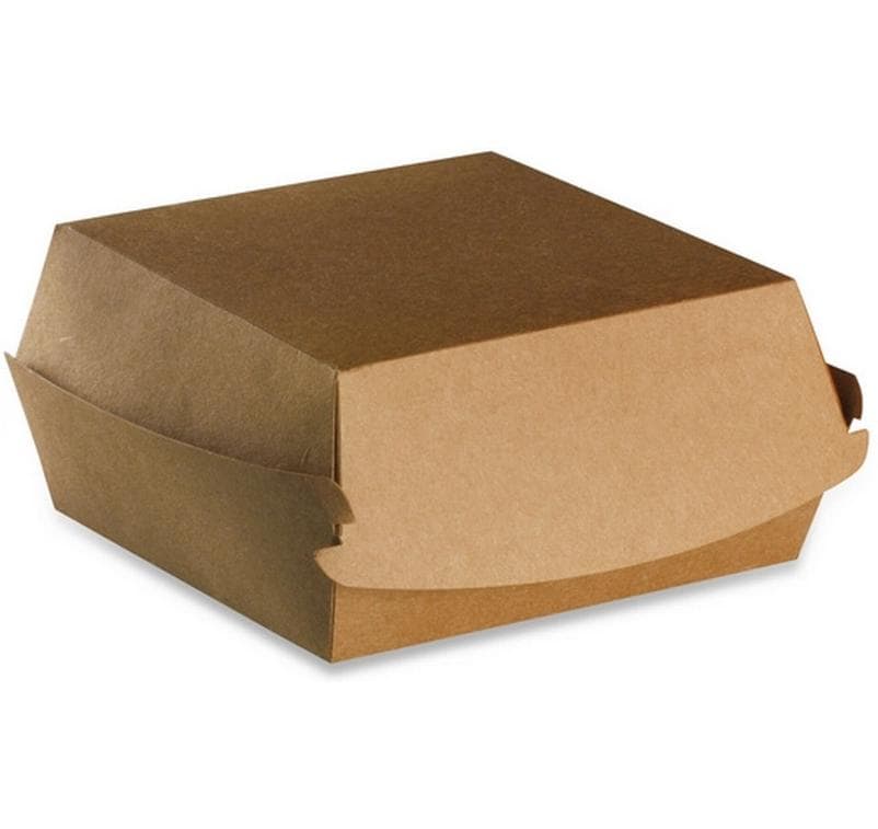 Webstar Bols jetables Boîte à burgers en carton 15 x 15 x 7 cm 100 Pièce/s