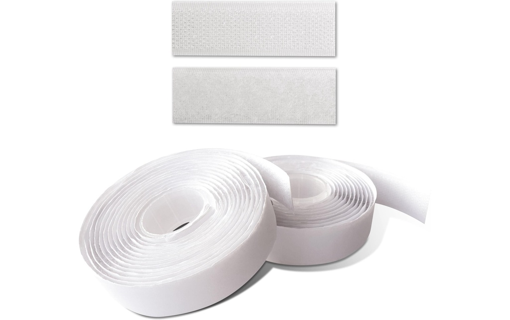 URSUS Bande auto-agrippante Blanc, 3 x 20 mm