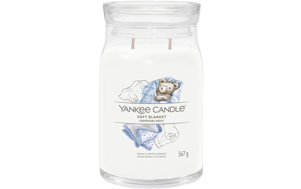Yankee Candle Signature Bougie parfumée Soft Blanket Signature Large Jar
