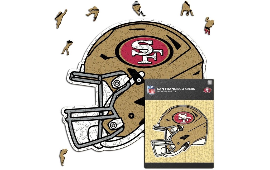 Iconic Puzzle Puzzle en bois NFL – Les 49-ers de San Francisco S, 150 pièces