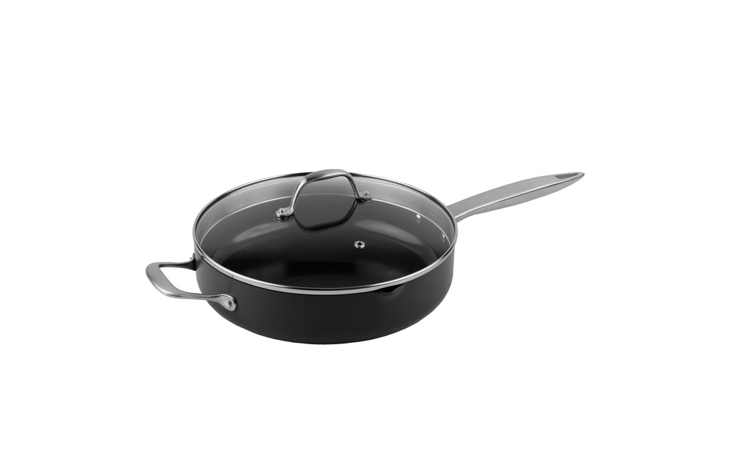 Zyliss Poêle à frire Ultimate Pro avec couvercle en verre 28 cm