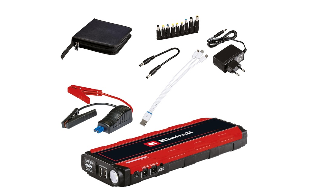 Einhell Automotive Batterie de démarrage avec fonction de chargement CE-JS 18 / 12V/ 300A