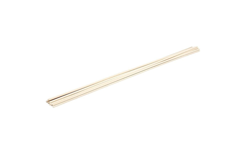 Creativ Company Petites pièces en bois Brochette en bois Ø 0.6 cm, 60 cm, 10 pièces