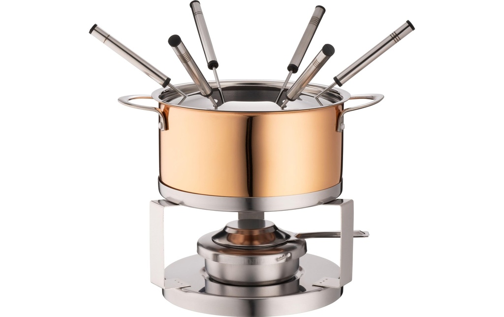 Mäser Service à fondue à la viande 10 Pièce/s, Argenté/Cuivre