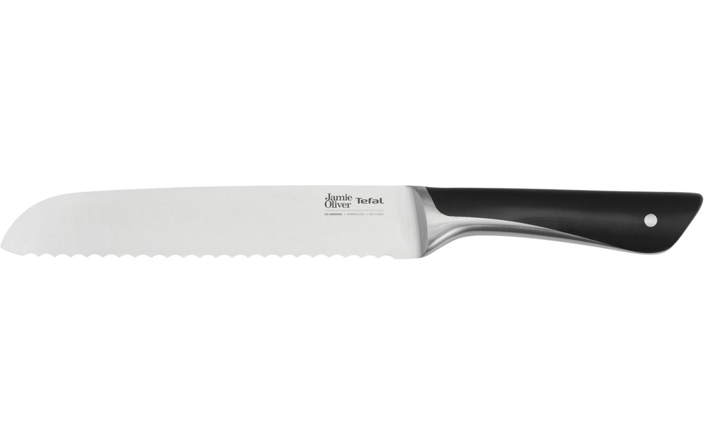 Tefal Couteau à pain Jamie Oliver 20 cm, Noir