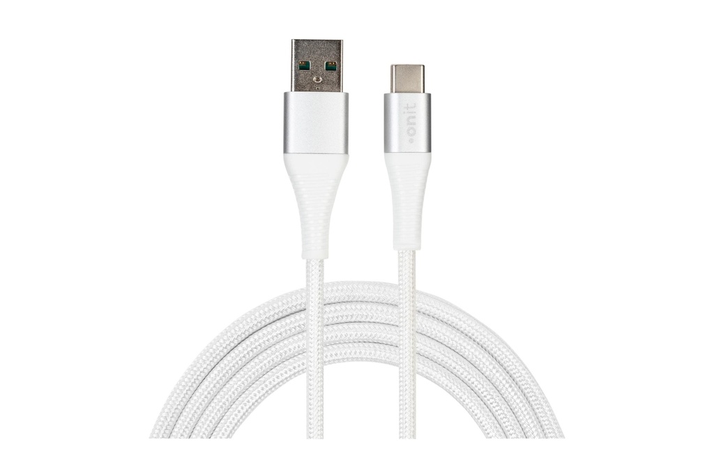 onit Câble USB 2.0 66 W, USB-A - USB-C, 0.5 m, Blanc