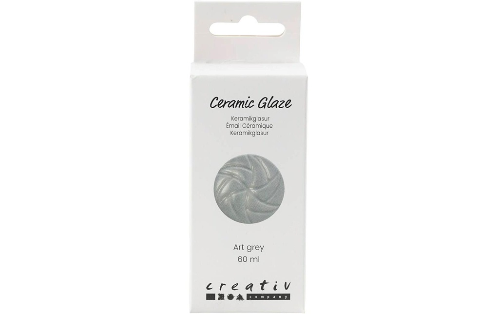 Creativ Company Émail céramique 984 - 1101 °C, 60 ml, Gris