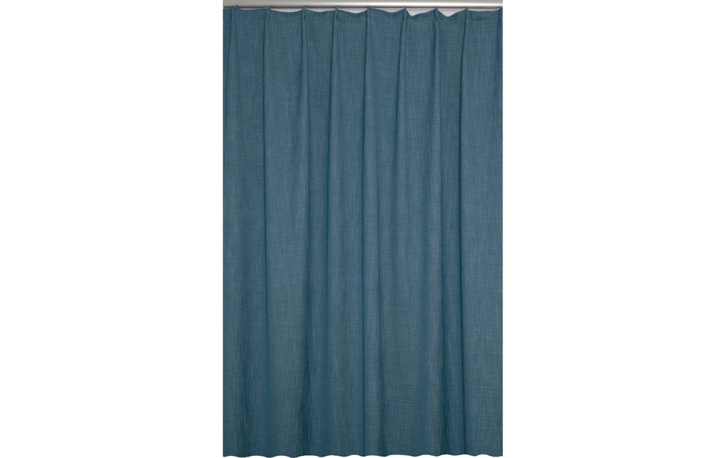 Hubatka Rideau décoratif avec ruban à plis Quirin 140 cm x 240 cm, Pétrole