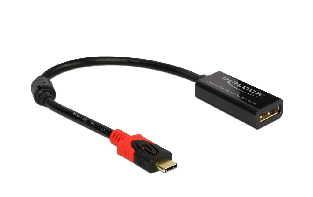 Delock Adaptateur DisplayPort – USB Type-C 4K/60Hz, noir