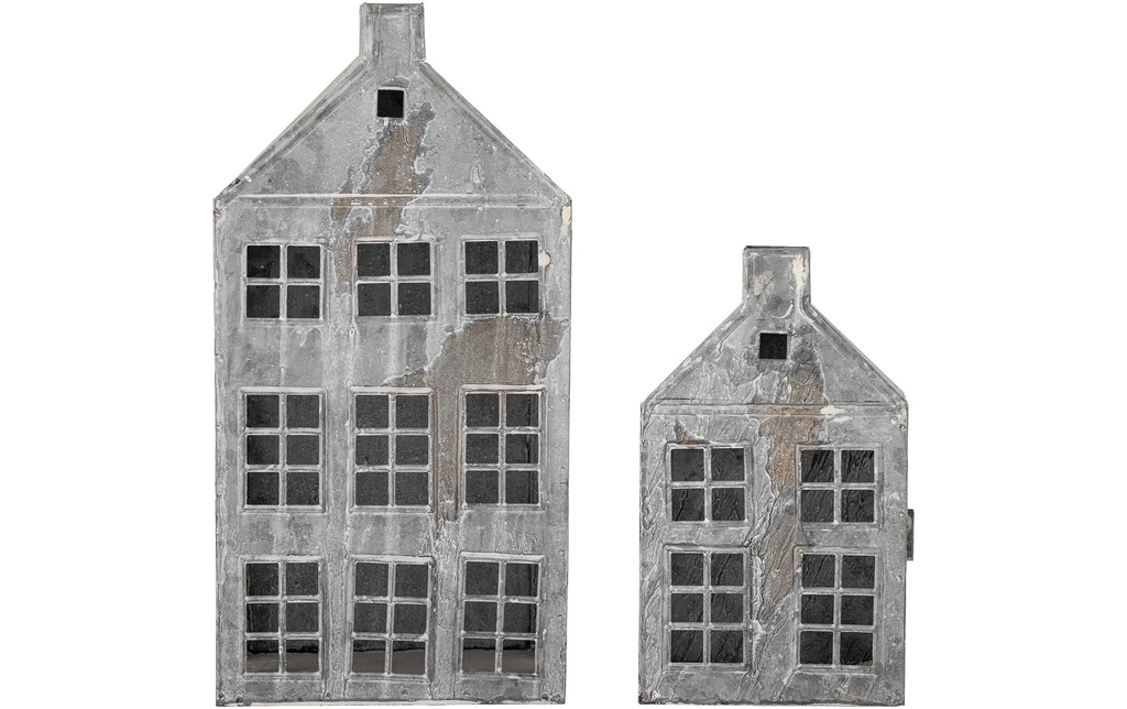 Bloomingville Bougeoir de table Heidrun 2 pièces, Gris