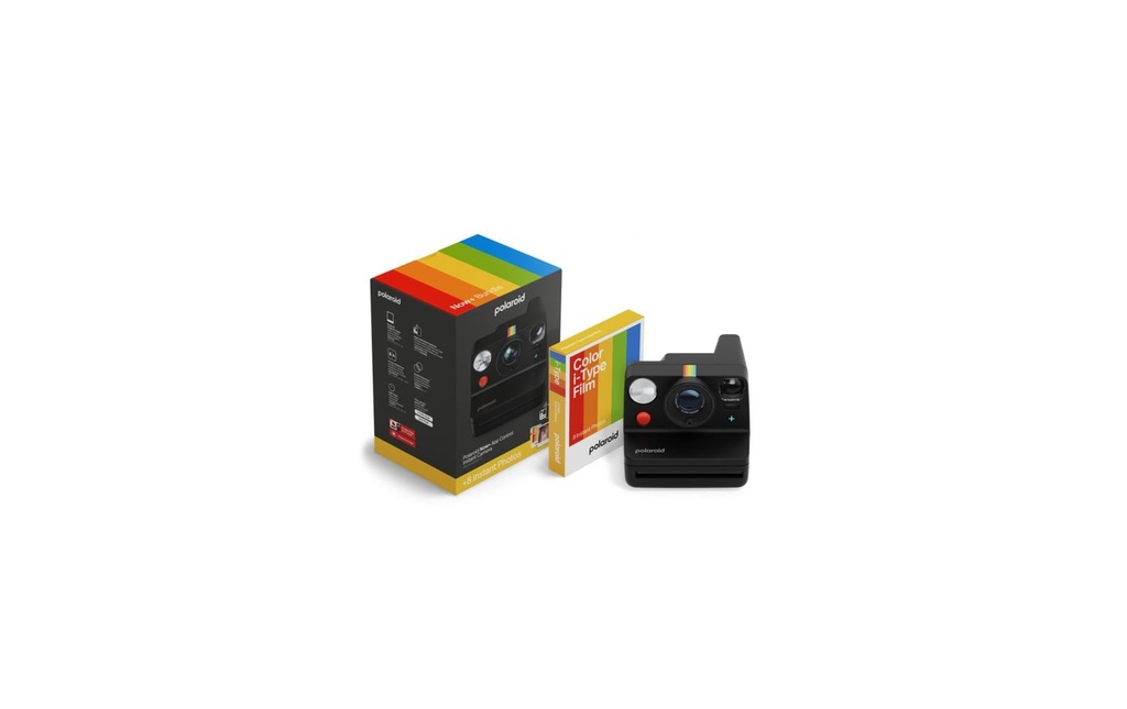 Polaroid Appareil photo Now Gen 3 + Color Film Bundle Noir