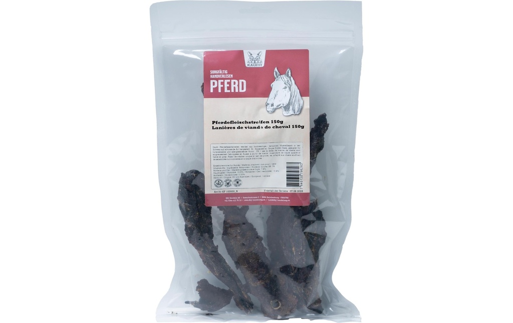 Kaufit Bandelettes de viande de cheval 1A , 150 g