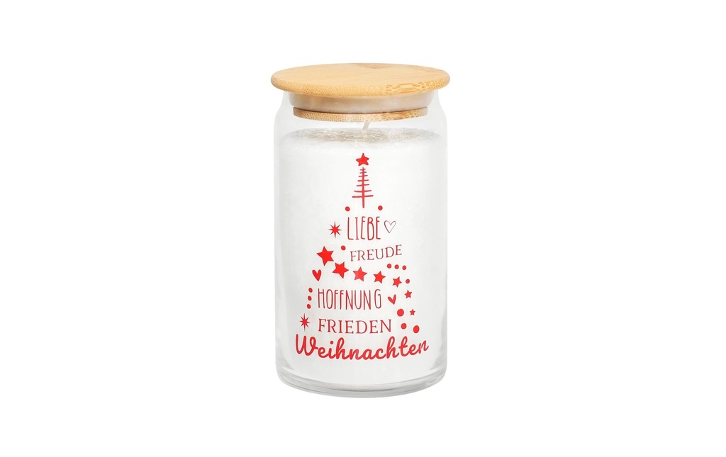 Candle Factory Bougie dans un verre Noël 12 x 7 cm