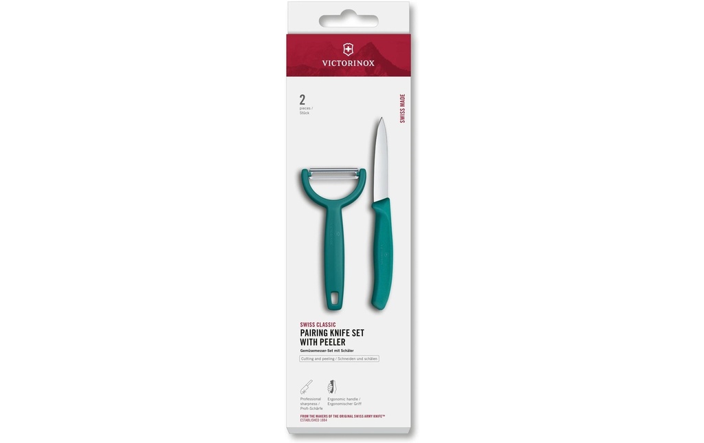 Victorinox Jeux de couteaux Swiss Classic, Vert
